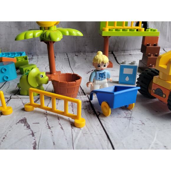 Dinosaur Building Block Toddler Set 3 Figures 2 Dinosaurs Extra Pieces - Picture 5 of 9